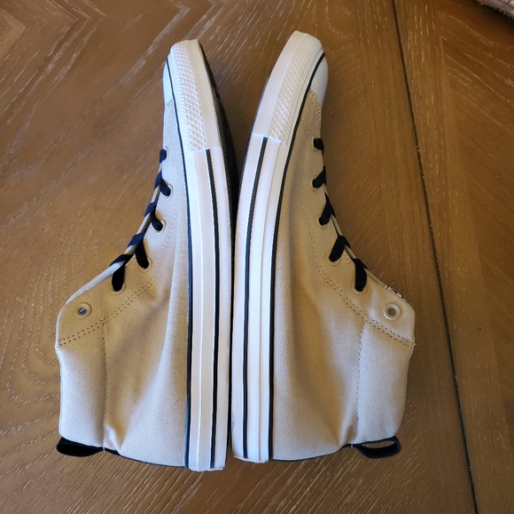 SOLD Converse All Star khaki beige padded high top sneakers size 12 men - Picture 7 of 12